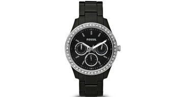 Cinturino per orologio Fossil ES2157 Plastica Nero 18mm
